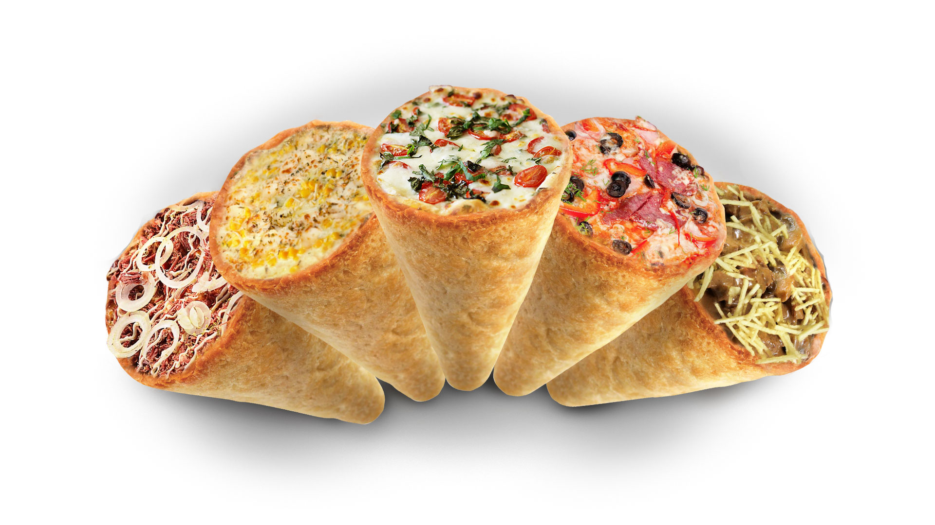 Cones de Pizza